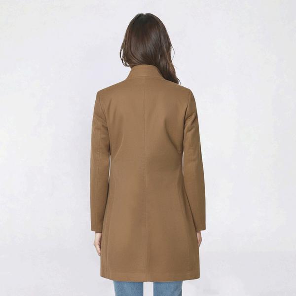 Petite Nine West Solid Full Zip Faux Wool Coat alternate view